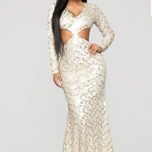 NWT Fashion Nova Sequin Gown
